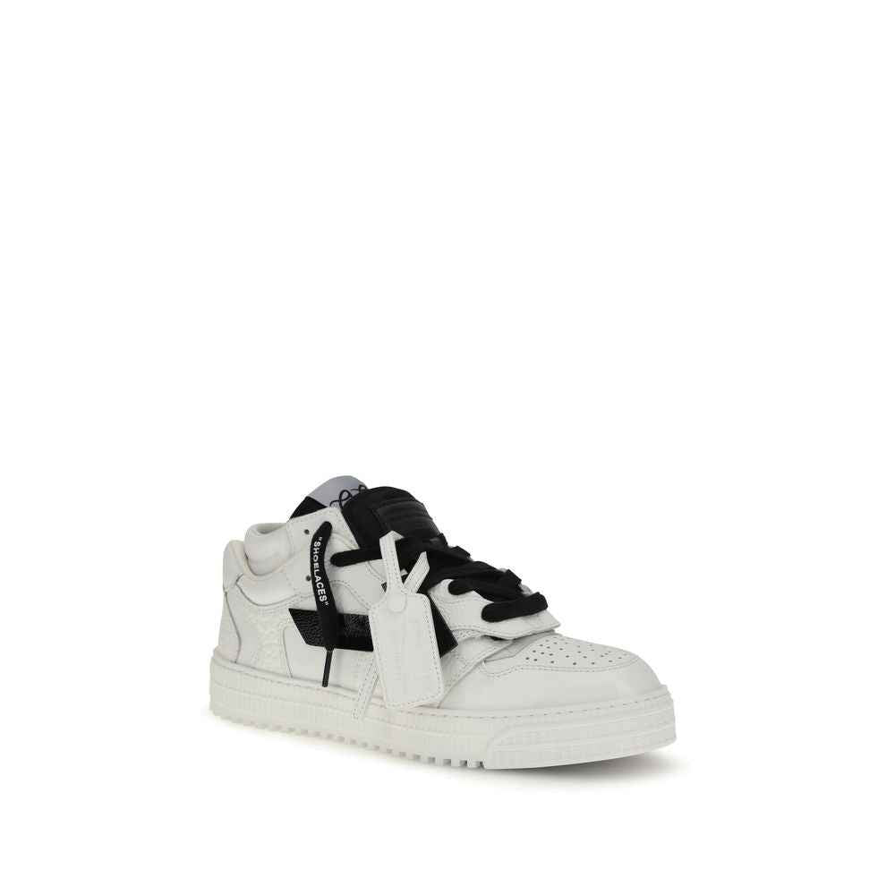 Off-White Multicolor Calf Leather Bos Taurus Athletic Sneakers