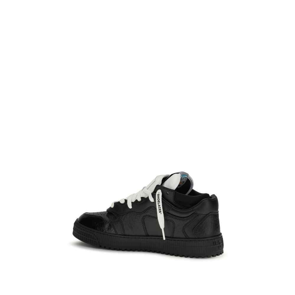 Off-White Multicolor Calf Leather Bos Taurus Athletic Sneakers