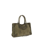 Balenciaga Bicolor Calf Leather Bos Taurus Shoulder Bag