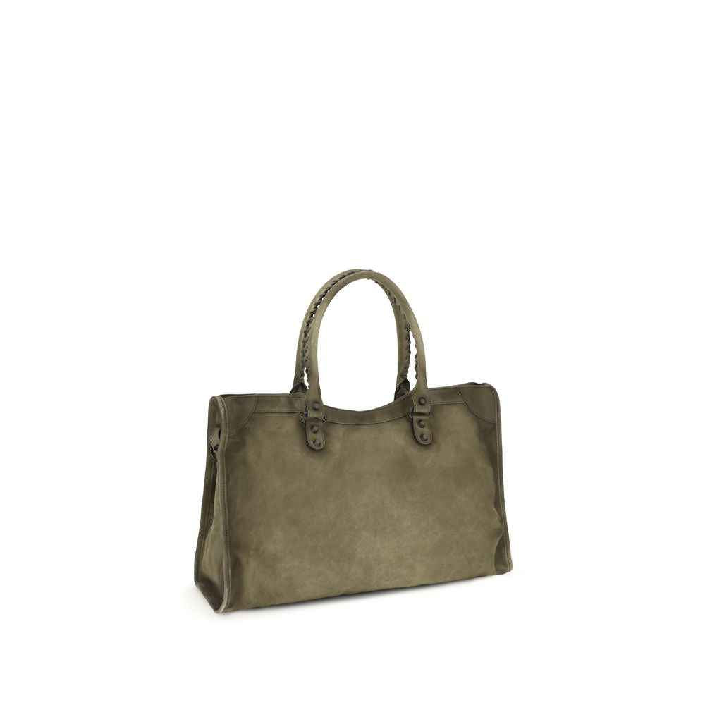 Balenciaga Bicolor Calf Leather Bos Taurus Shoulder Bag