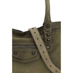 Balenciaga Bicolor Calf Leather Bos Taurus Shoulder Bag