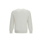 Brunello Cucinelli White Cotton Sweatshirt