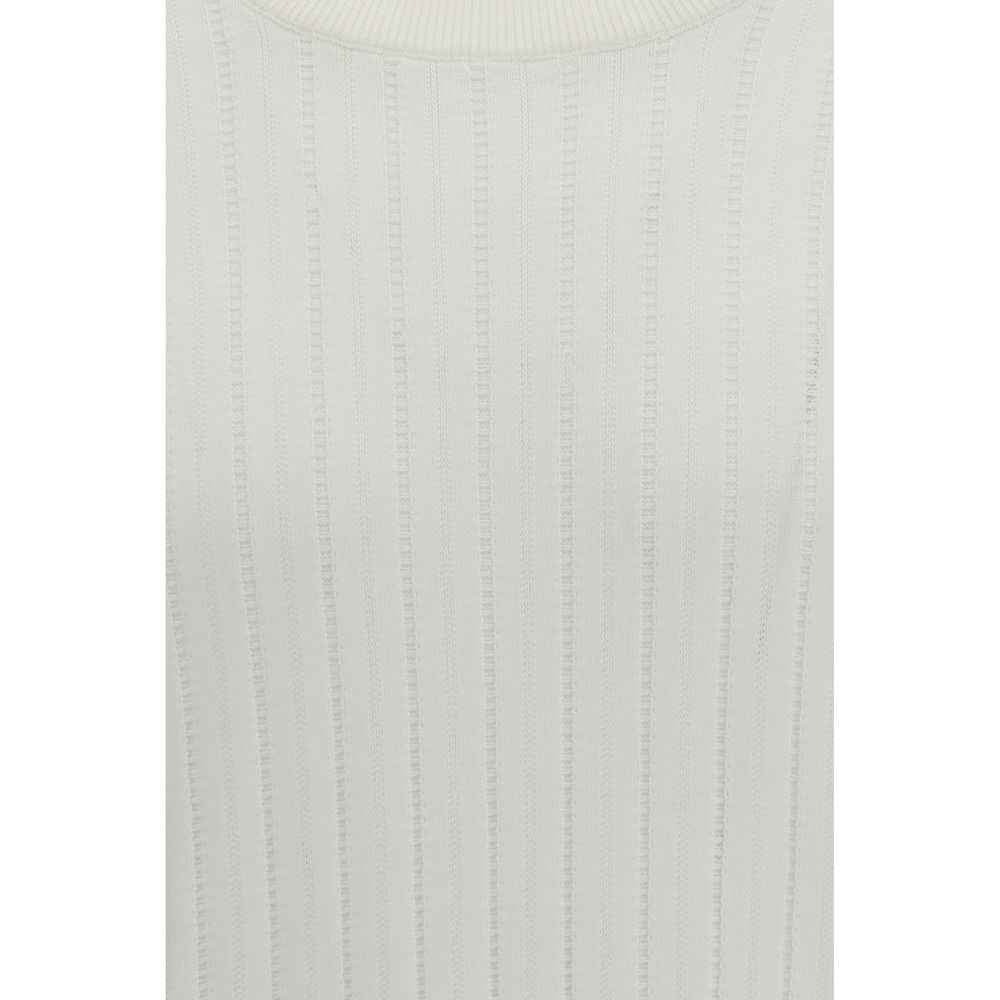 Brunello Cucinelli White Cotton Sweatshirt