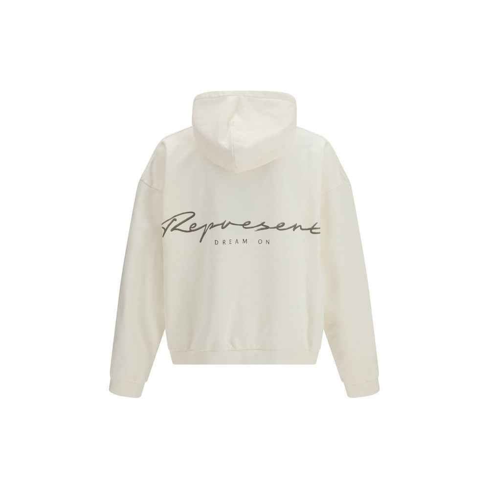 Represent White Cotton Sweatshirt