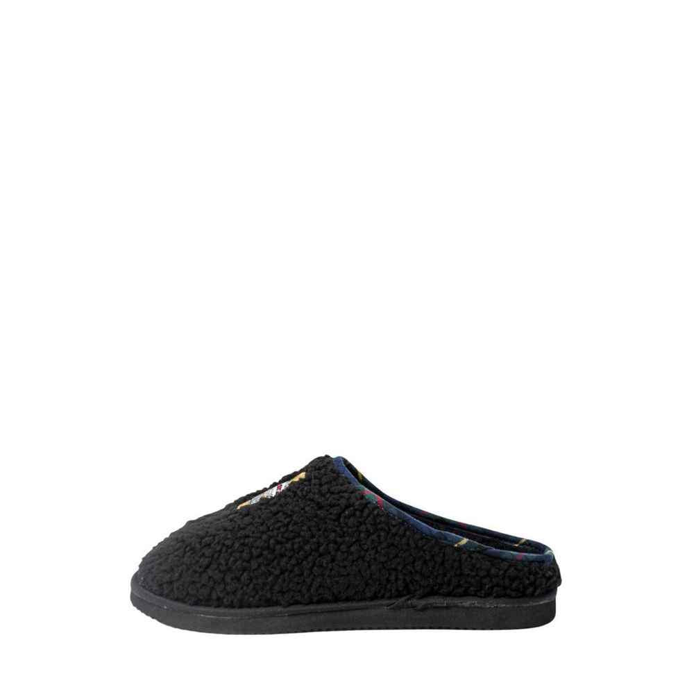 Ralph Lauren Black Cotton Slippers