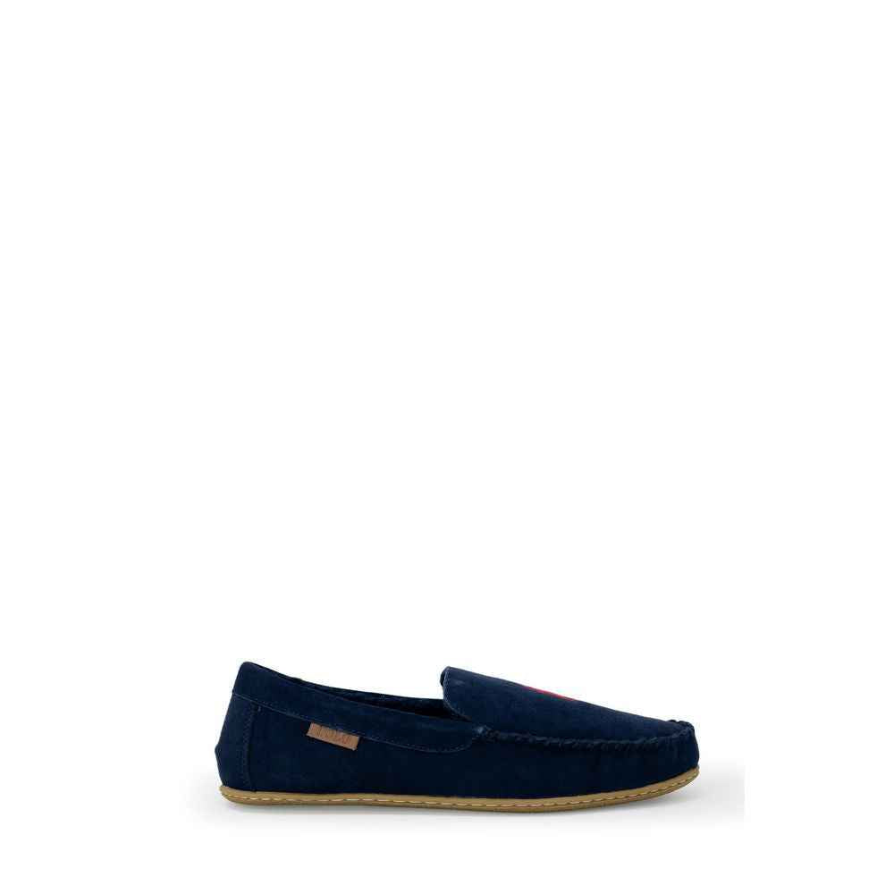Ralph Lauren Blue Faux Fur Slippers