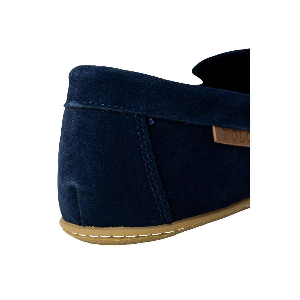 Ralph Lauren Blue Faux Fur Slippers