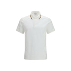 Burberry White Cotton Polo Shirt