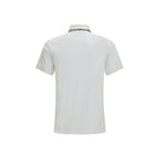 Burberry White Cotton Polo Shirt
