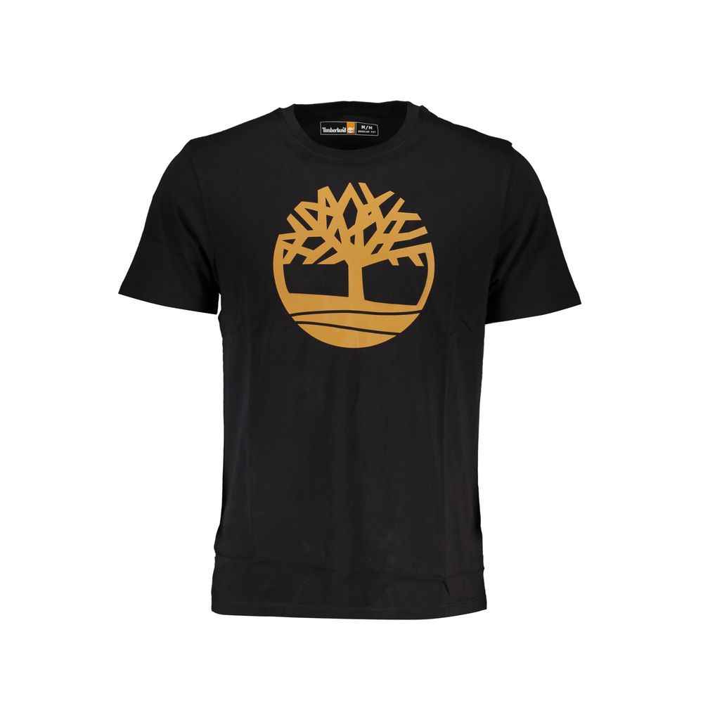 Timberland Black Organic Cotton Men T-Shirt
