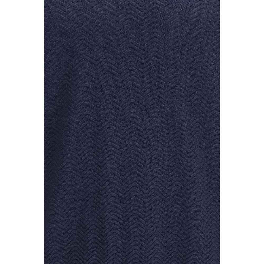 Giorgio Armani Blue Silk Sweatshirt
