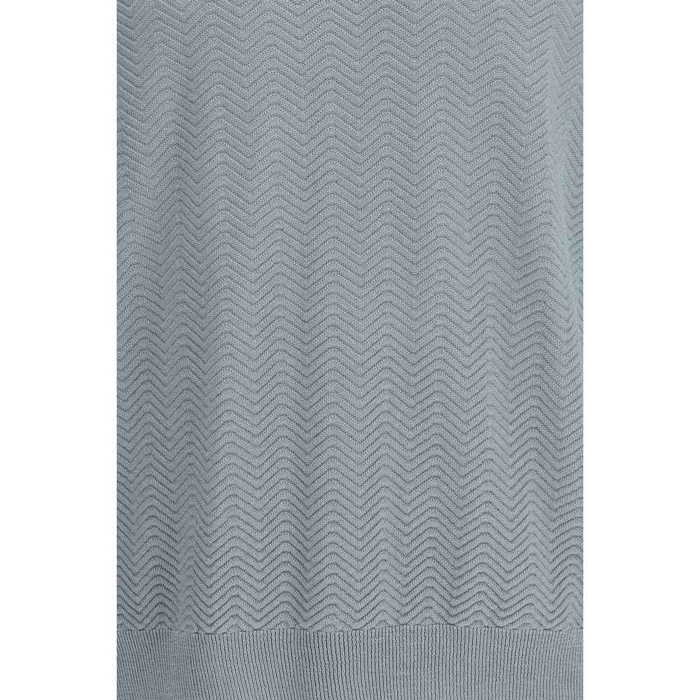 Giorgio Armani Gray Silk Sweatshirt