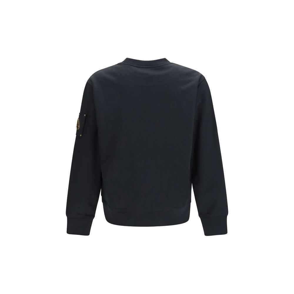 Moose Knuckles Black Cotton Sweatshirt
