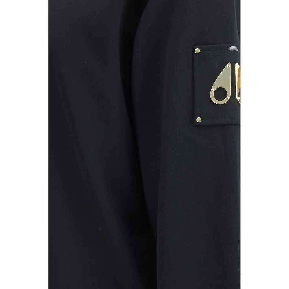 Moose Knuckles Black Cotton Sweatshirt