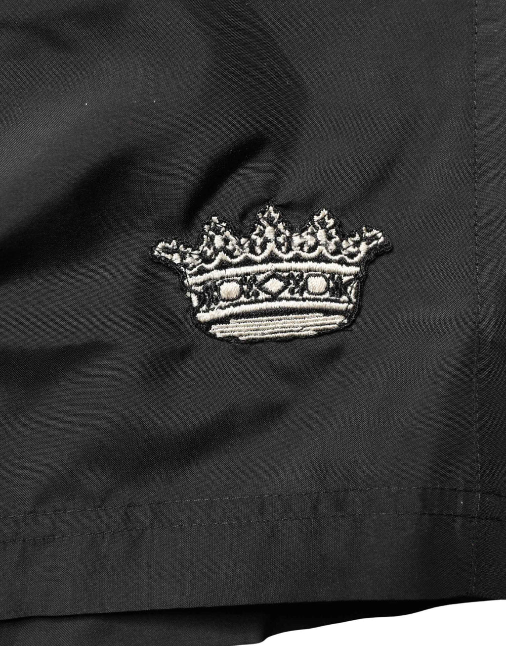 Dolce & Gabbana Black Polyester Drawstring Men Shorts Swimwear