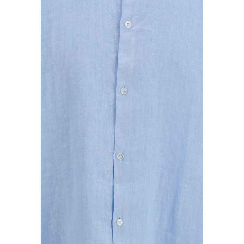 Brooksfield Blue Linen Shirt