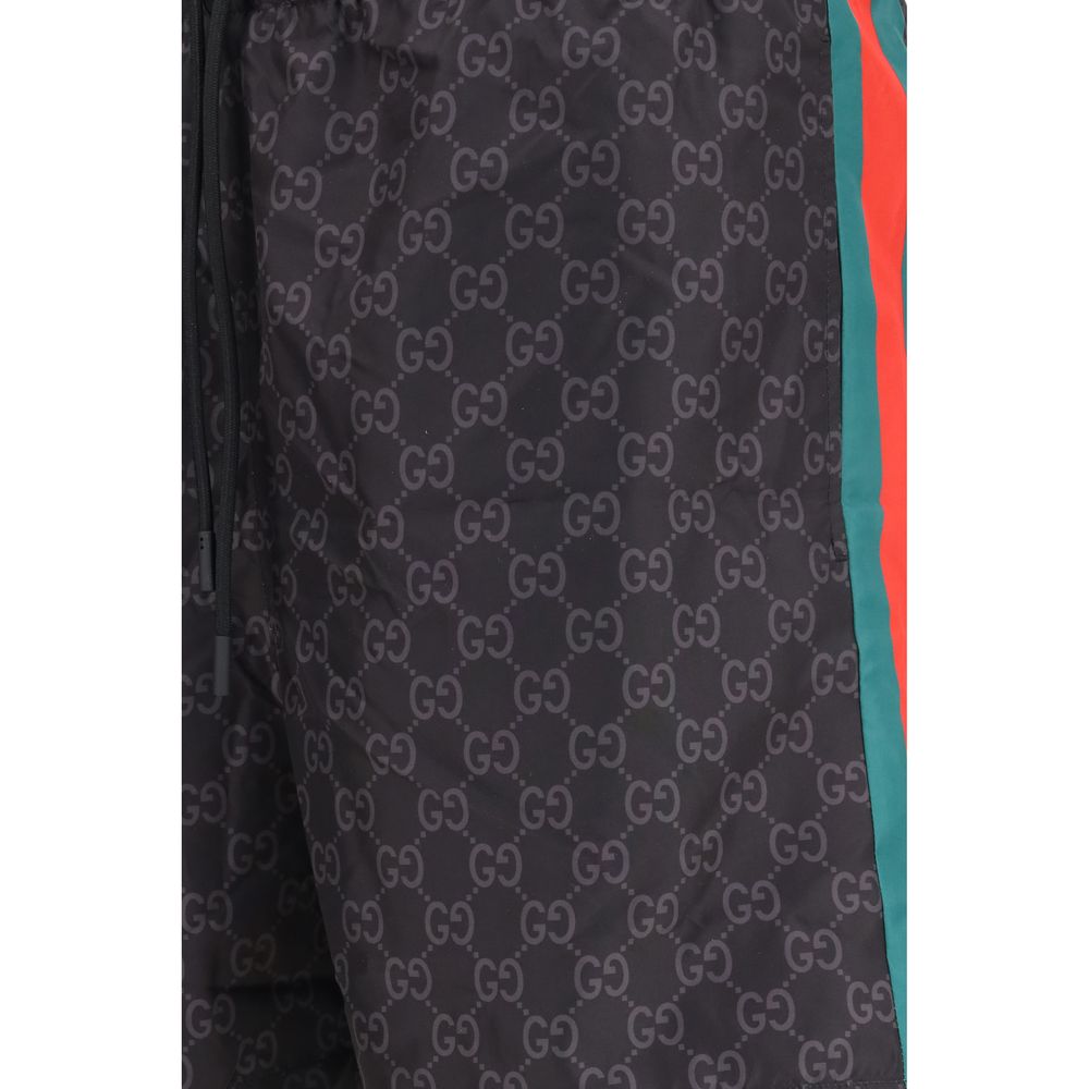 Gucci Black Nylon Shorts