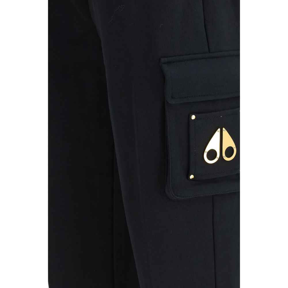 Moose Knuckles Black Cotton Casual Pants