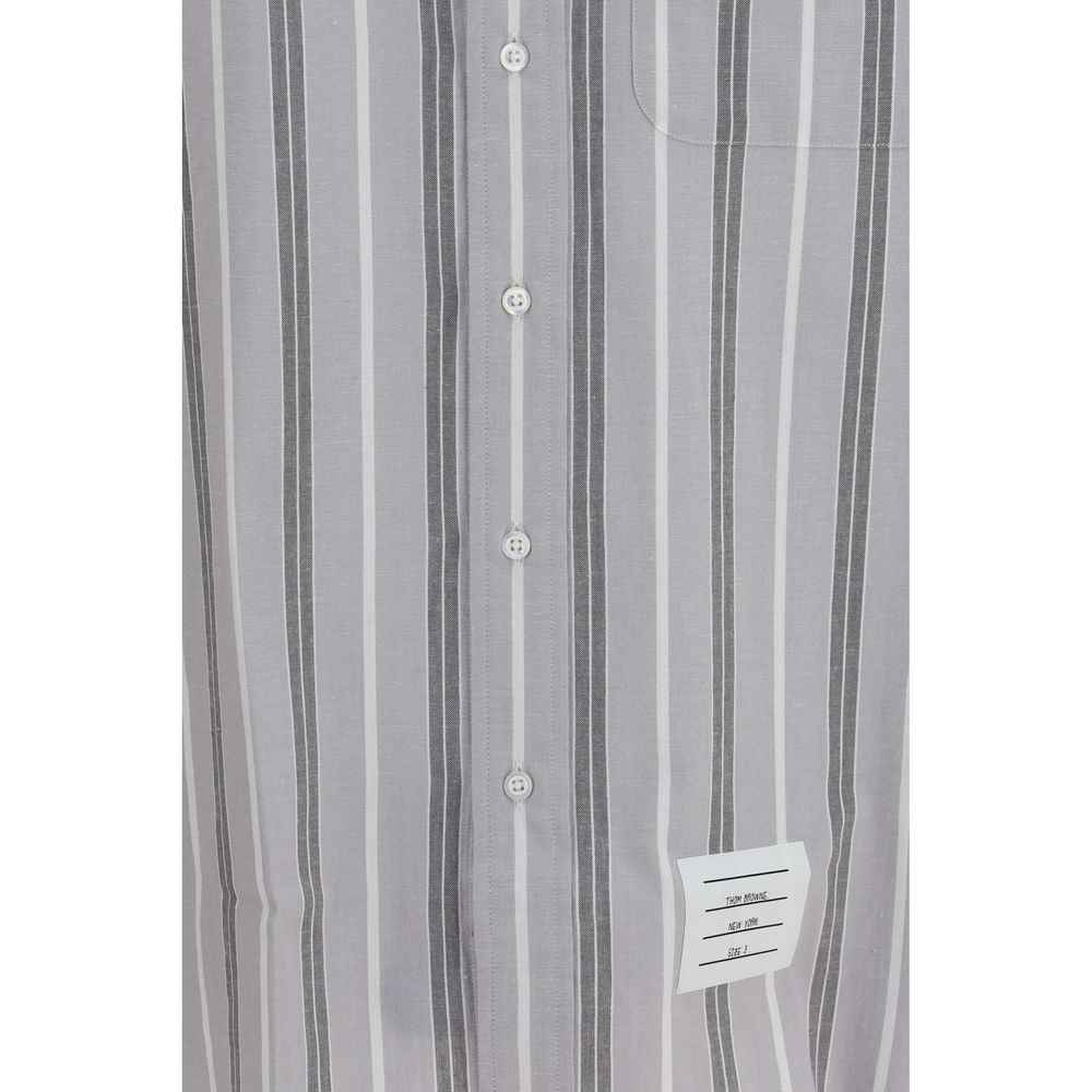 Thom Browne Gray Cotton Pattern Shirt