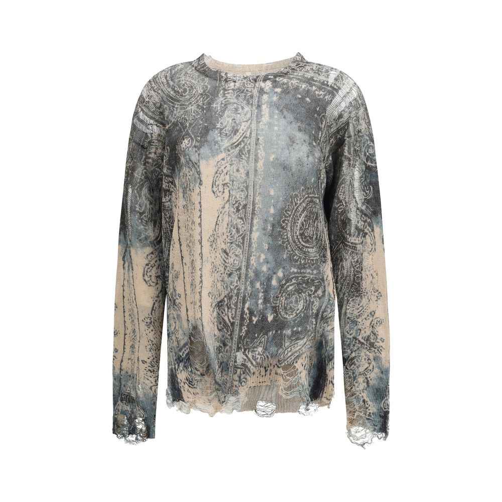 R13 Blue Linen Sweater