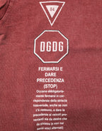 Dolce & Gabbana Maroon Print Round Neck Short Sleeve T-shirt