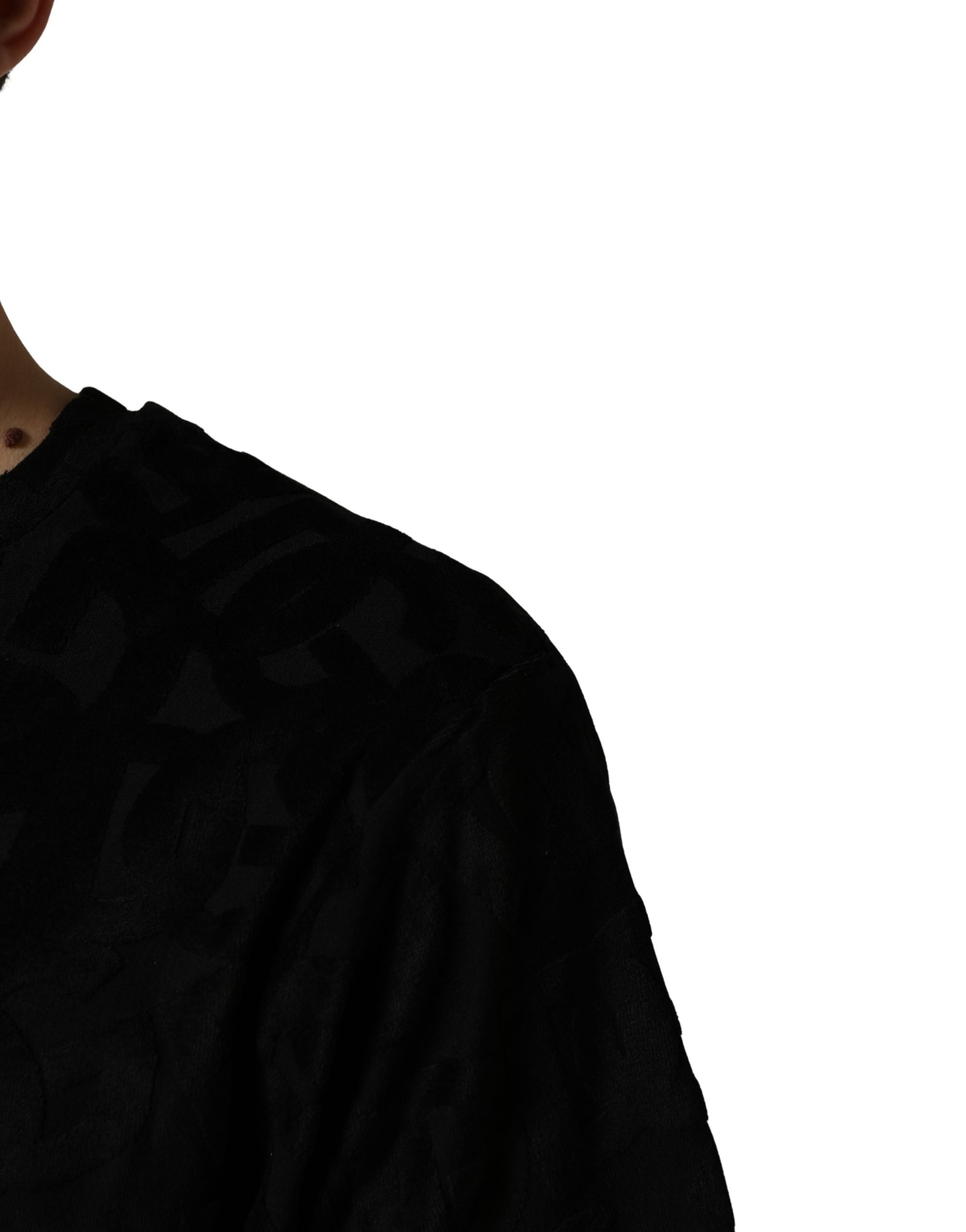 Dolce & Gabbana Black DG Mania Logo Print Casual  T-shirt