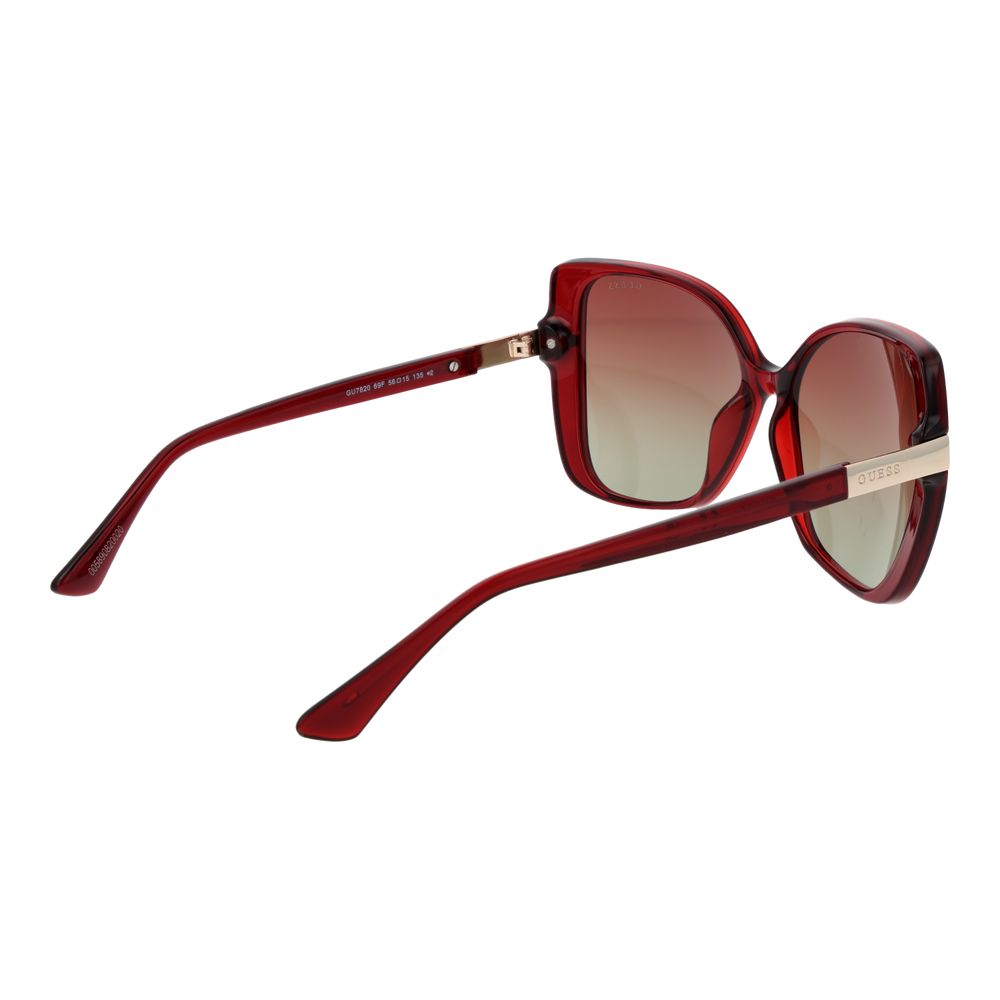 Guess Burgundy Plastic Sunglasses