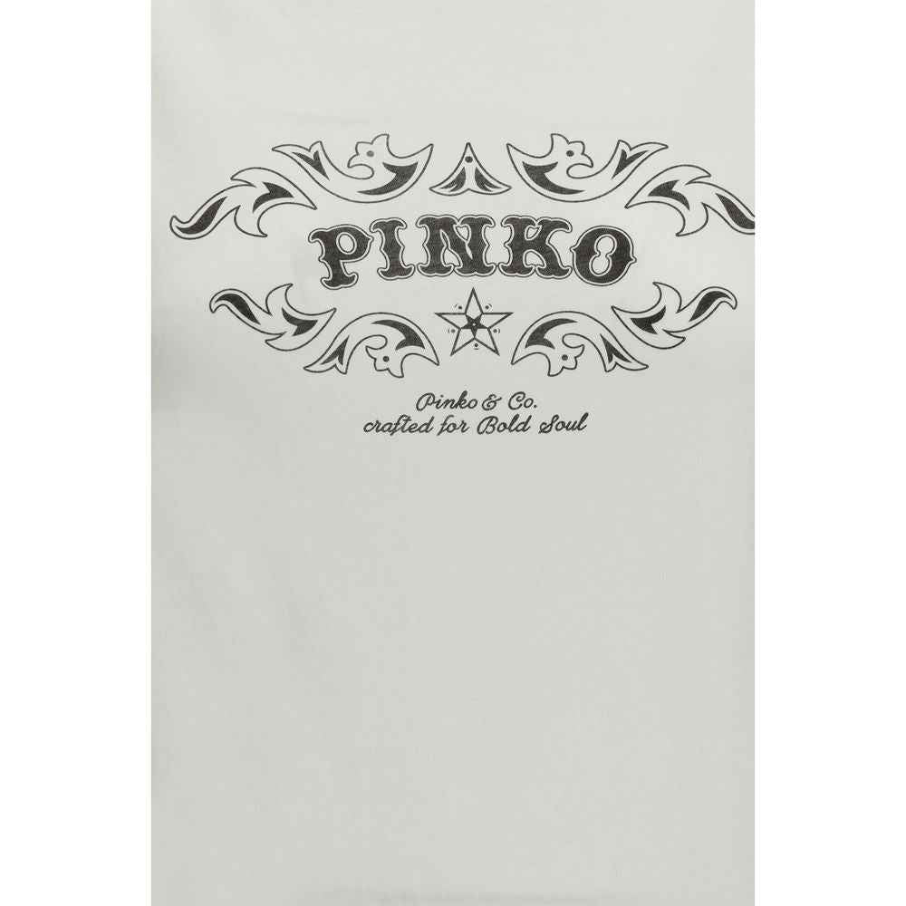 PINKO White Cotton T-Shirt