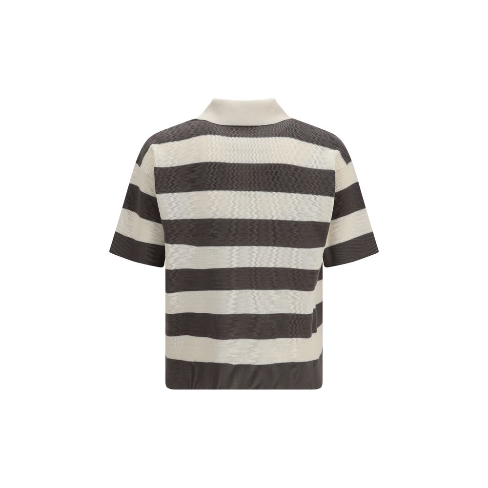 Ami Paris Multicolor Cotton Polo Shirt