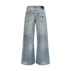 R13 Blue Cotton High-Waisted Jean