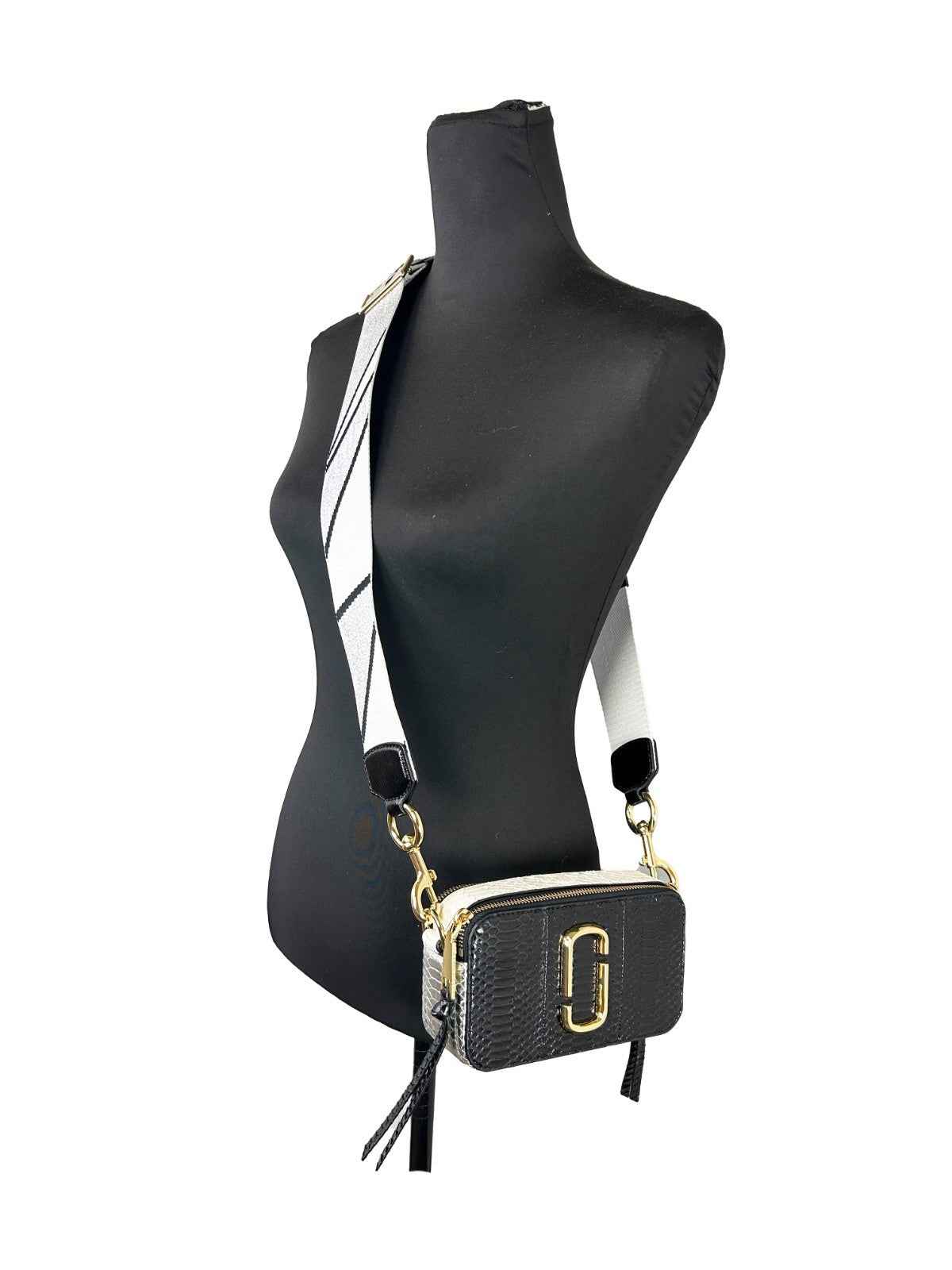Marc Jacobs The Snapshot Snake Skin Crossbody Bag