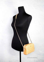 Kate Spade Carey Mini Tiramisu Quilted Smooth Leather Camera Crossbody Bag