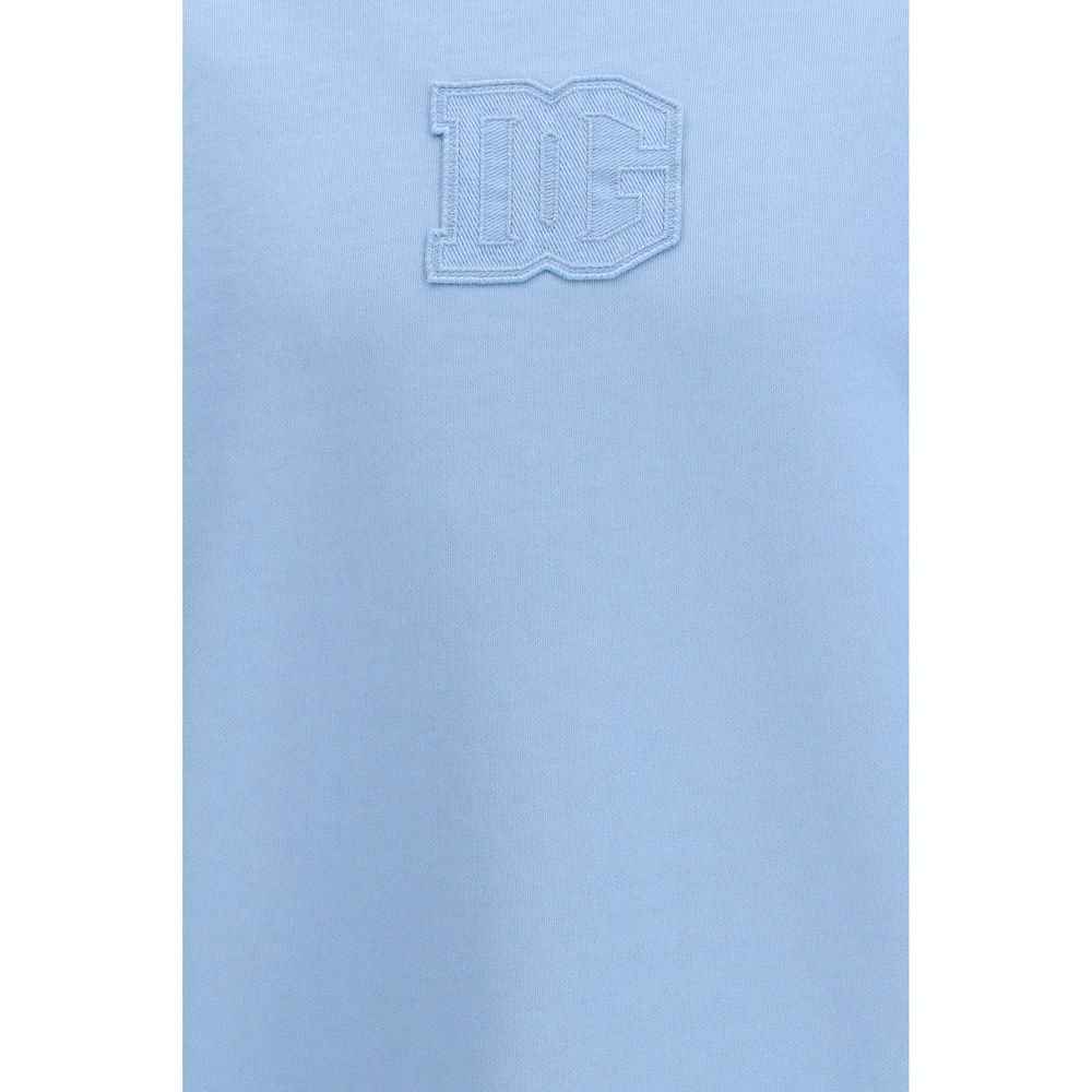 Dolce & Gabbana Blue Cotton Sweatshirt