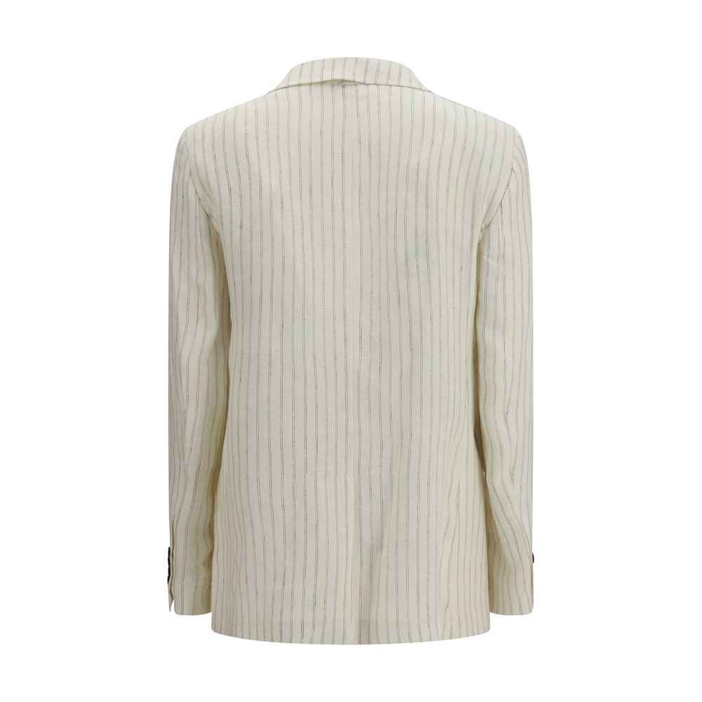 Max Mara Beige Linen Blazer