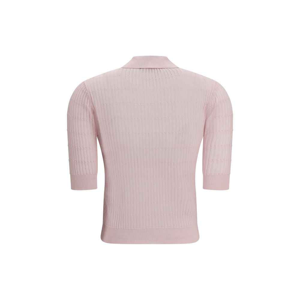 Max Mara Multicolor Silk Shortsleeve Shirt