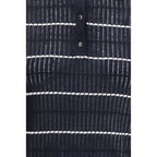 Max Mara Blue Silk Polo Shirt