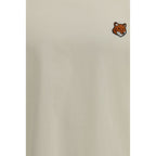 Maison Kitsuné Beige Cotton T-Shirt