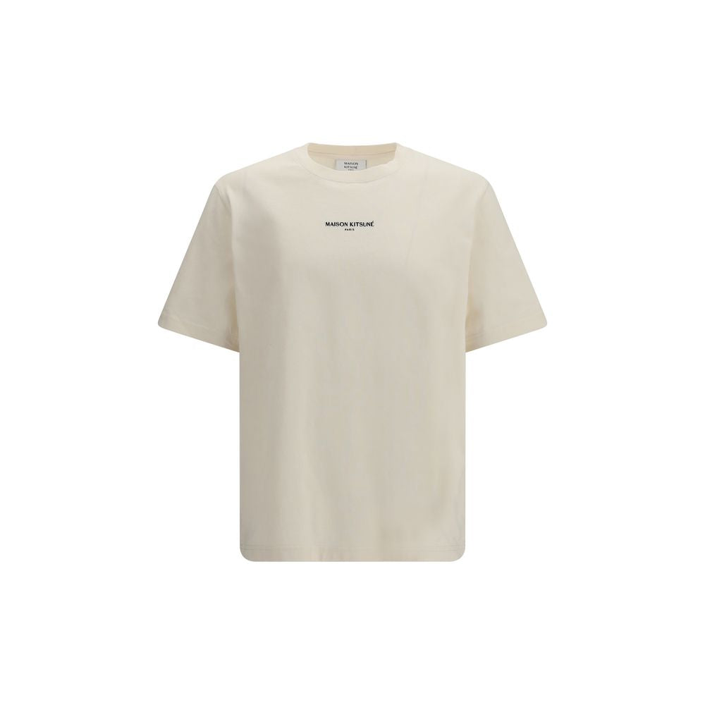 Maison Kitsuné Beige Cotton T-Shirt
