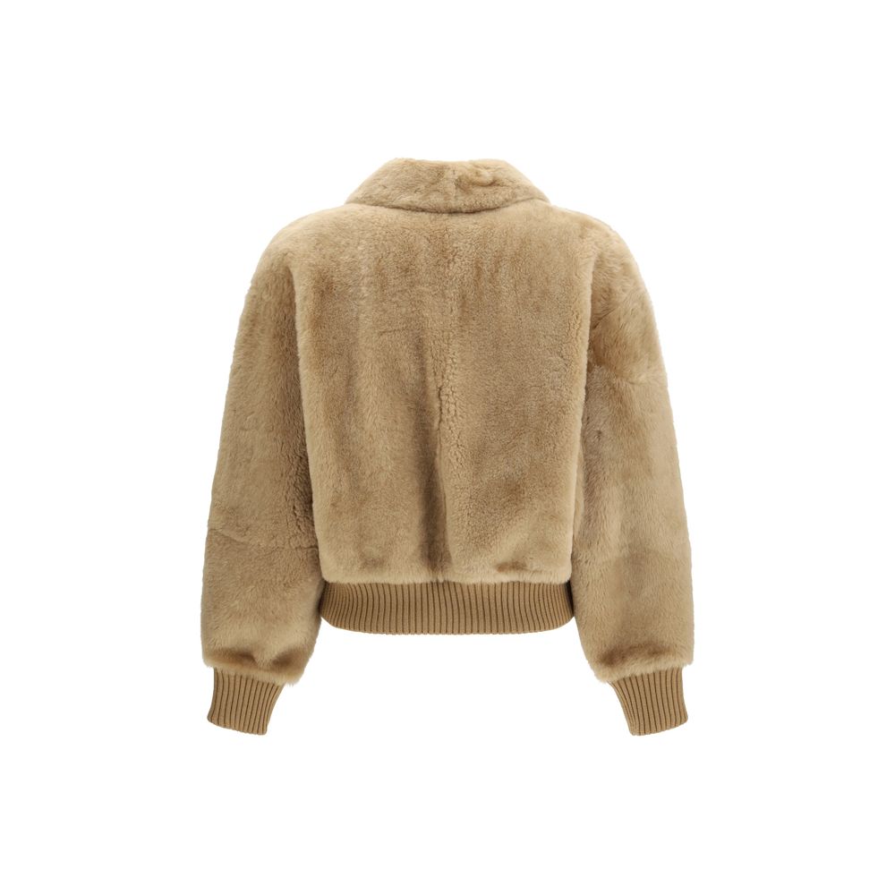 Max Mara Beige Alpaca Vicugna Pacos Coat