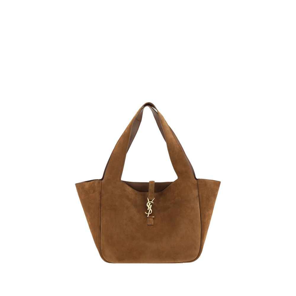 Saint Laurent Brown Calf Leather Bos Taurus Shoulder Bag