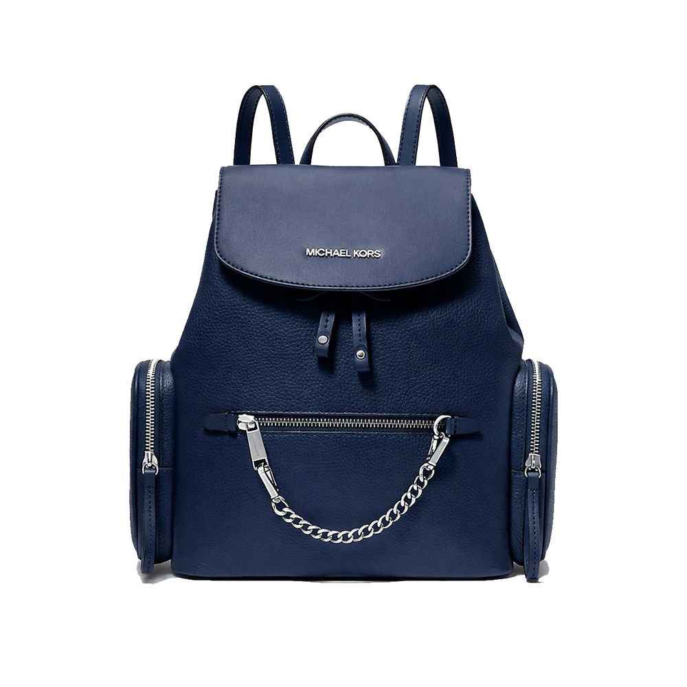 Michael Kors Blue Fur Backpack