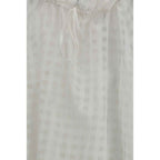 Sara Roka White Cotton Pattern Shirt