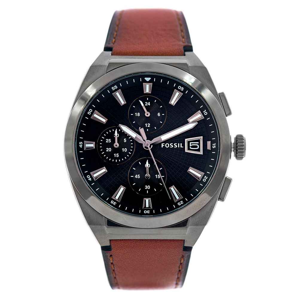 Fossil Brown Leather Dress Watch