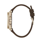 Guess Brown Synthetic Dress Watch