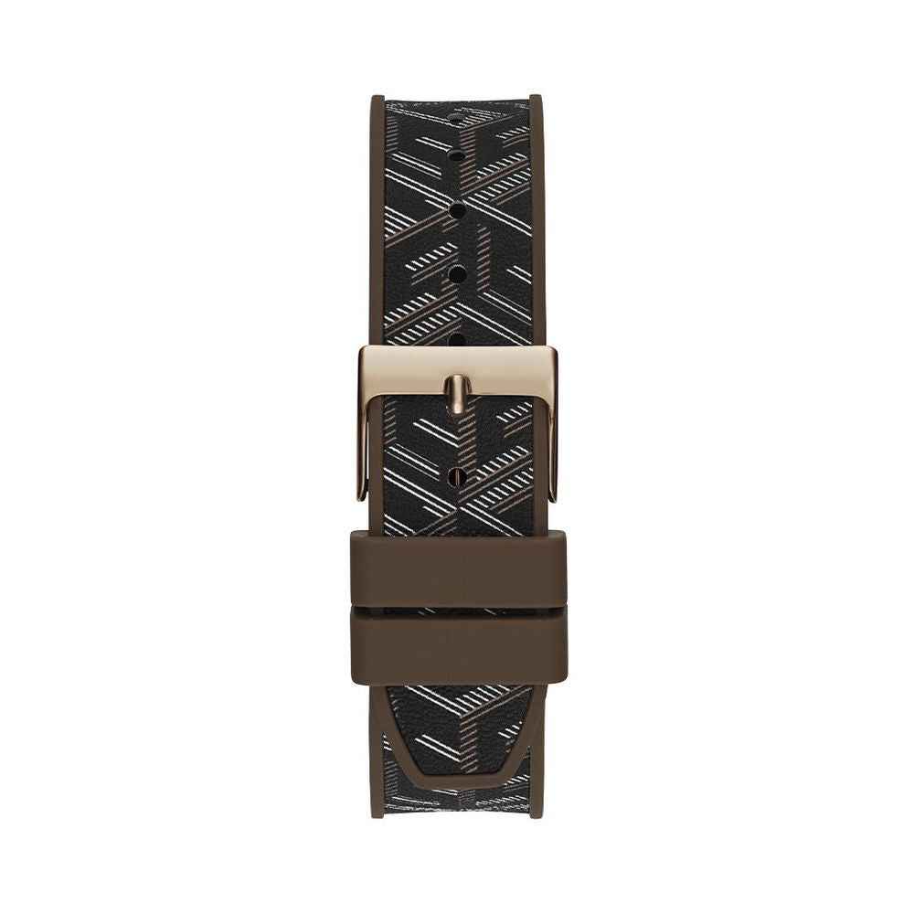 Guess Brown Synthetic Dress Watch