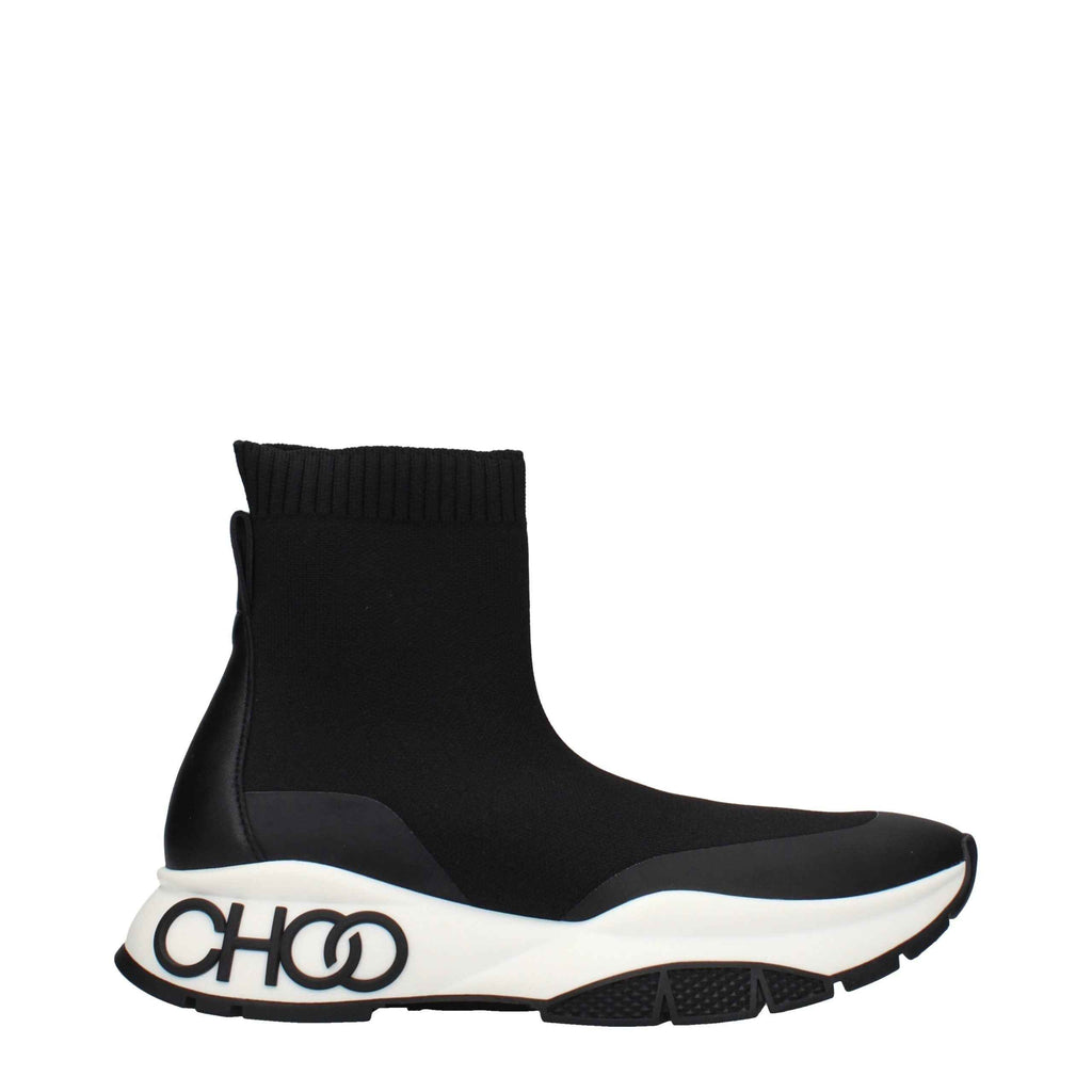 Jimmy Choo Black Fabric Ankle Boots