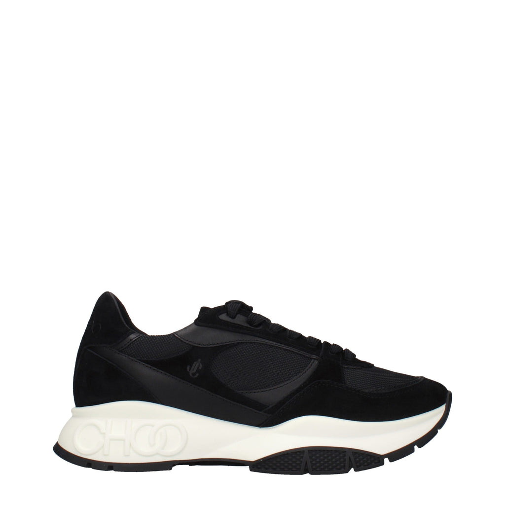 Jimmy Choo Black Fabric Athletic Sneakers