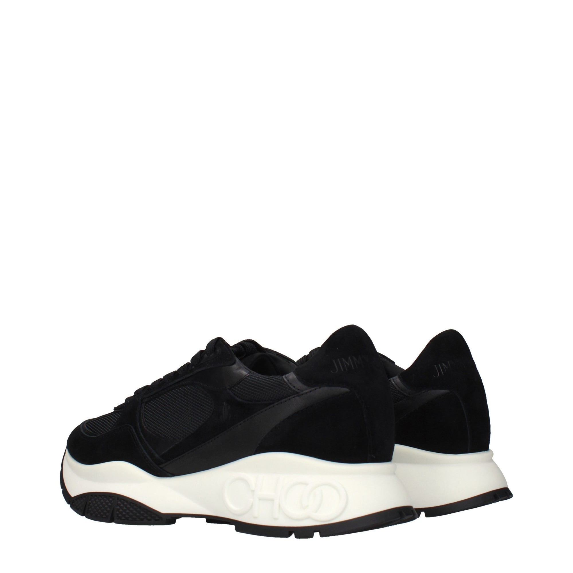 Jimmy Choo Black Fabric Athletic Sneakers