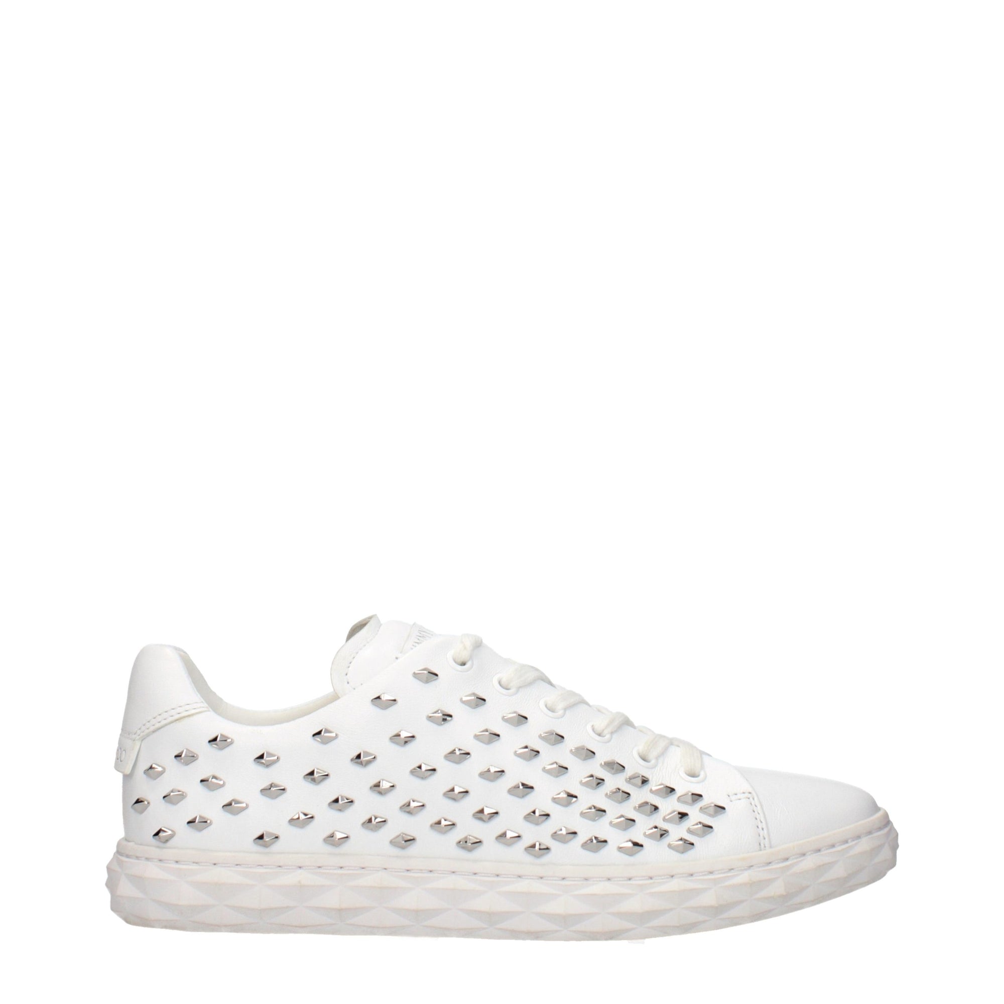 Jimmy Choo White Leather Sneakers