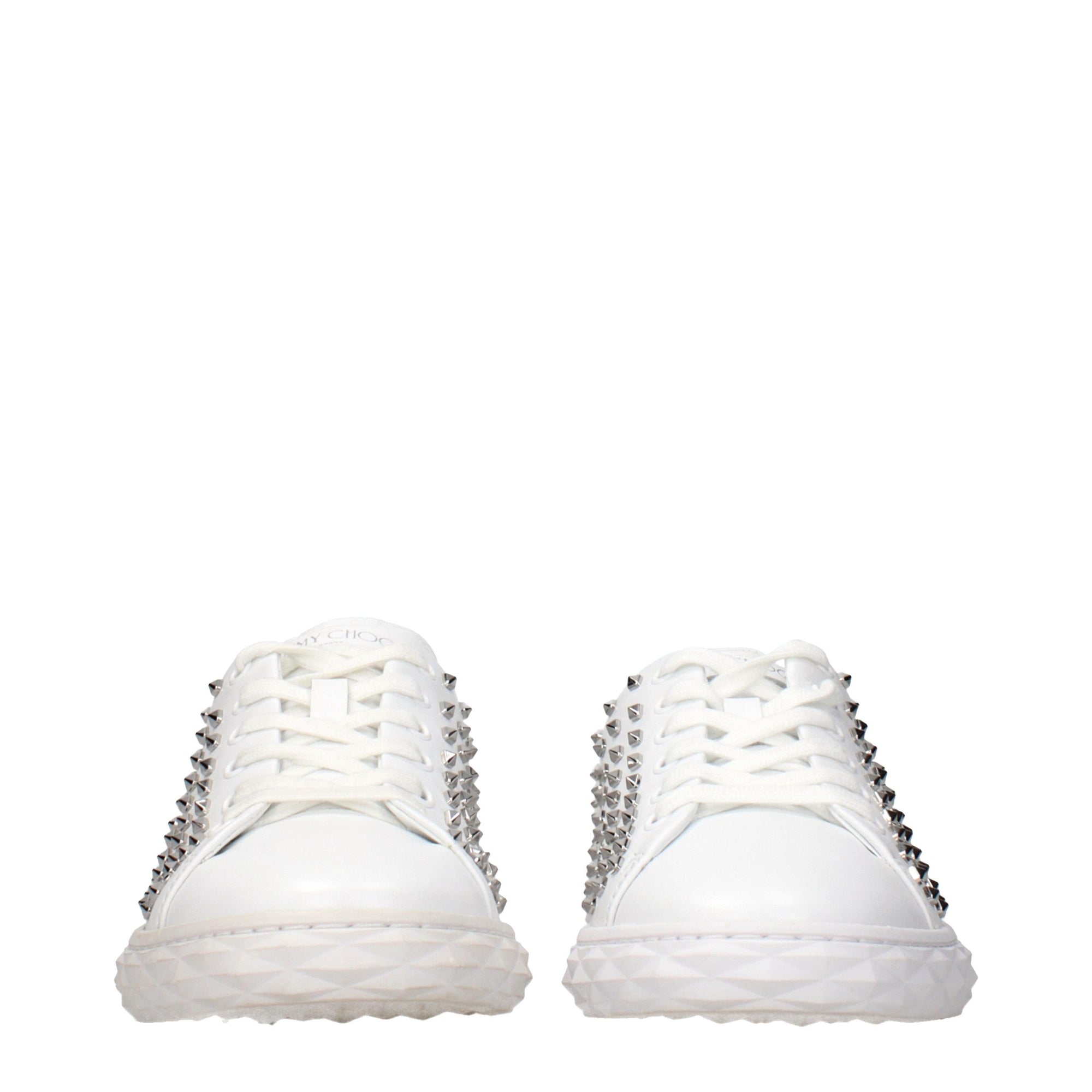 Jimmy Choo White Leather Sneakers